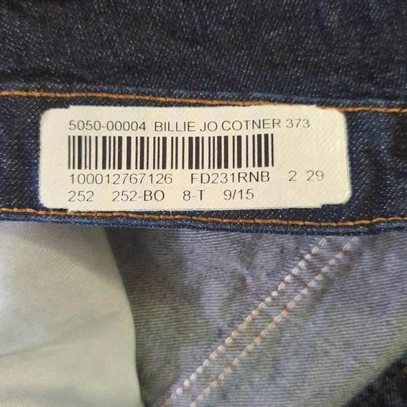 Dickies Crafted For Women Relaxed Fit Dark Wash Structured Jeans Size 2 Workwear - Picture 13 of 14